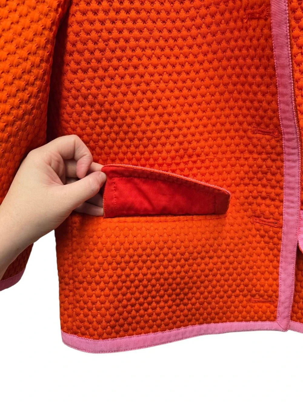 J. Crew Collarless Blazer in Matelassé